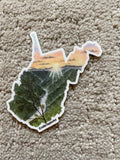 West Virginia Decal, Watercolor West Virginia Sticker, WV Car Decal, State Decal, State Sticker, Thermos Decal, Waterproof WV Decal Emilie Taylor Art