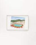 Wyoming Watercolor Print, Wyoming State Art, State Art, WY Map, Wyoming Art Print Emilie Taylor Art